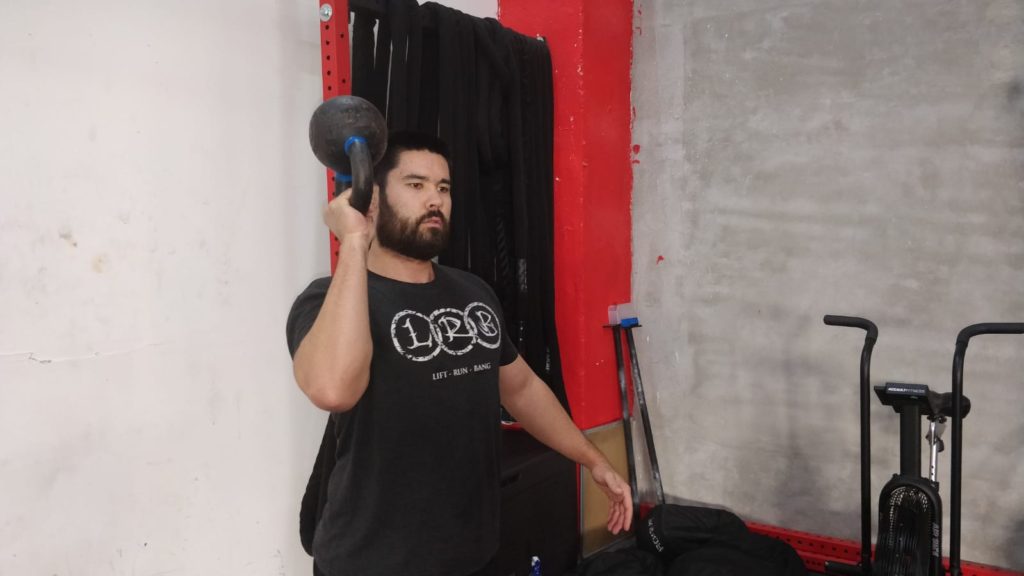 Bottoms Up Kettlebell Carry
