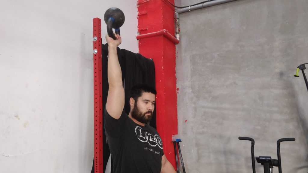 Bottoms Up Kettlebell Press
