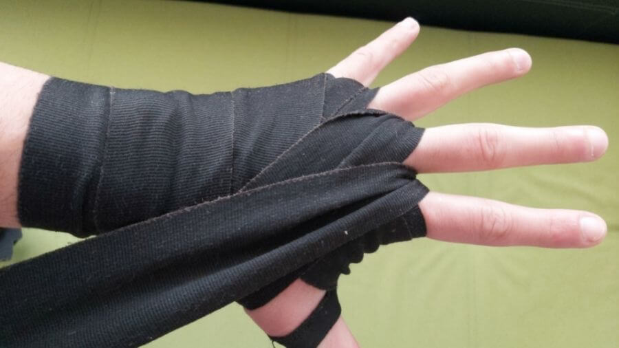 Step 4 Wrap Hands For MMA